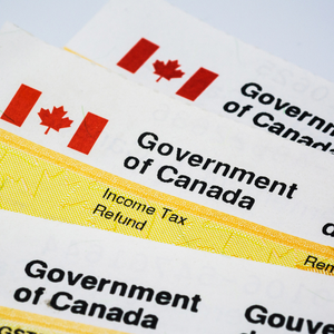 Pic of Gov't of Canada Income Tax Refund Receipt