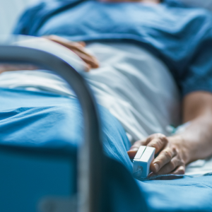 Picture of person in hospital bed
