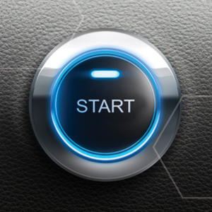 Picture of electronic button with the word Start