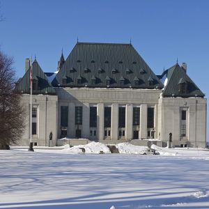 Picture of Supreme Court of Canada in winter