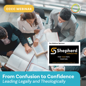 Promotional graphic for a CCCC webinar on Charity Governance