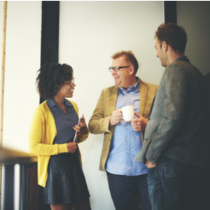 picture of people standing and talking