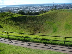 Mount Eden, a volcano in Auckland