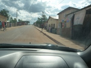 road with curbs in Kigali