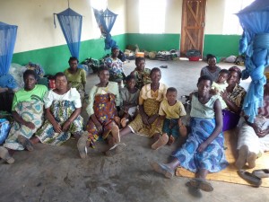 Expectant mothers at the clinic