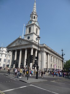 Front of the church