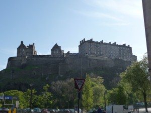 Edinburgh Castle from below