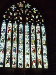 The front window of the abbey church