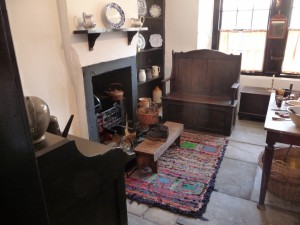 Interior of cottage,living area