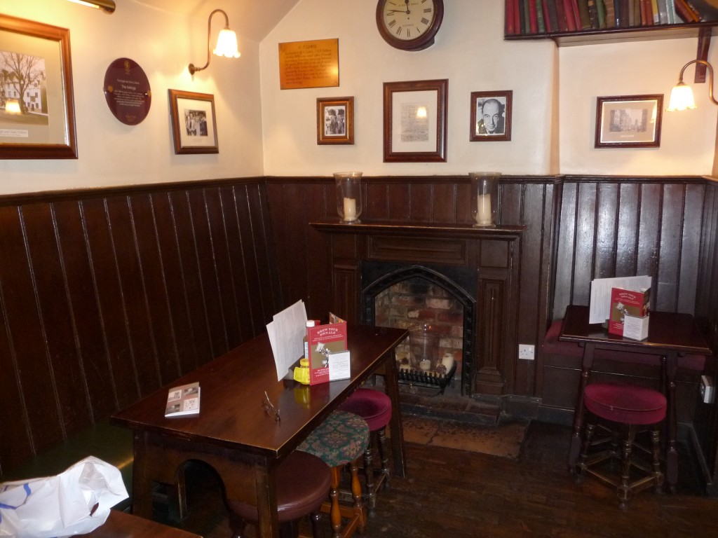 Interior of The Eagle and Child pub