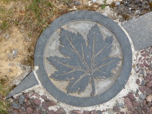 Maple leaf stone