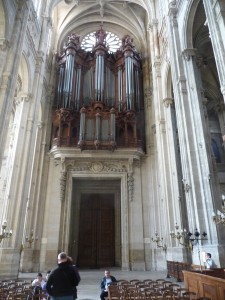 The organ at St. Eustache