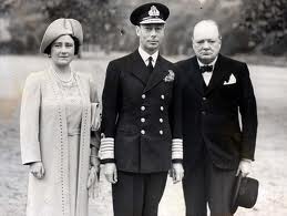 George VI and Winston Churchill