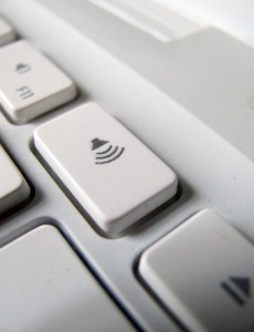 Volume key Photo of a keyboard volume key
