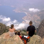 Couple on a mountain top