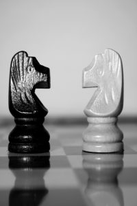 Two chess pieces